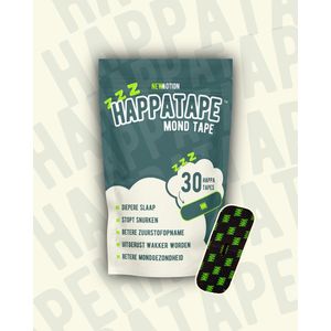 HappaTape™ Mondtape – Anti-Snurken – Hypoallergeen – Diepe Slaap – 30 stuks