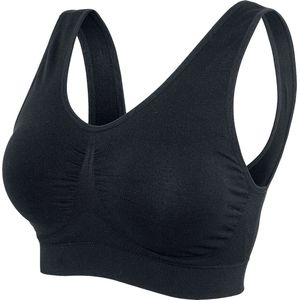 Urban Classics - Padded Sports Bra - Zwart - Dames BH