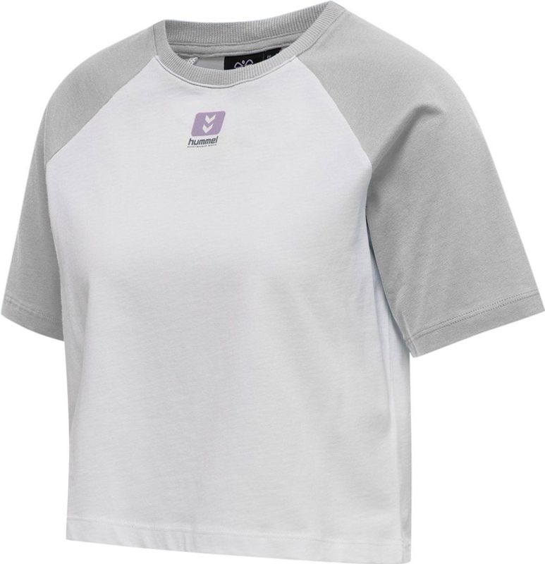 Hummel - Hmllgc Naya Cropped T-Shirt - Lichtgrijs - Dames