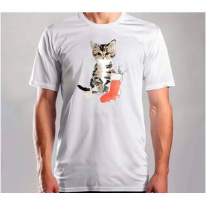 Mistletoe Meow - T Shirt - MerryChristmas - ChristmasVibes - Funny - Sarcasm - VrolijkKerstfeest - Kerstmis - Grappig - Sarcasme - Kat - Cat