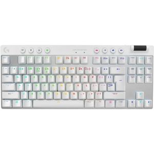 Pro X Tkl Lightspeed Draadloos Gaming Toetsenbord - Lichtgewicht Tkl Design Zonder Numpad - Lightsync Rgb - Pbt Toetsen - Tactile Gx Brown Switches - Qwerty Us Intl - Wit