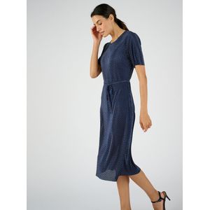 Damart - Stippenjurk met vaste plooi - Dames - Blauw - XS
