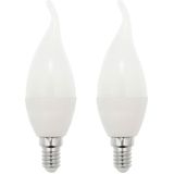 VITO LED Kaarslamp C37 E14 - 7W (vervangt 50W) - 533lm - 6400K - 220-240V - Ø37mm - Energiezuinig - 2 stuks