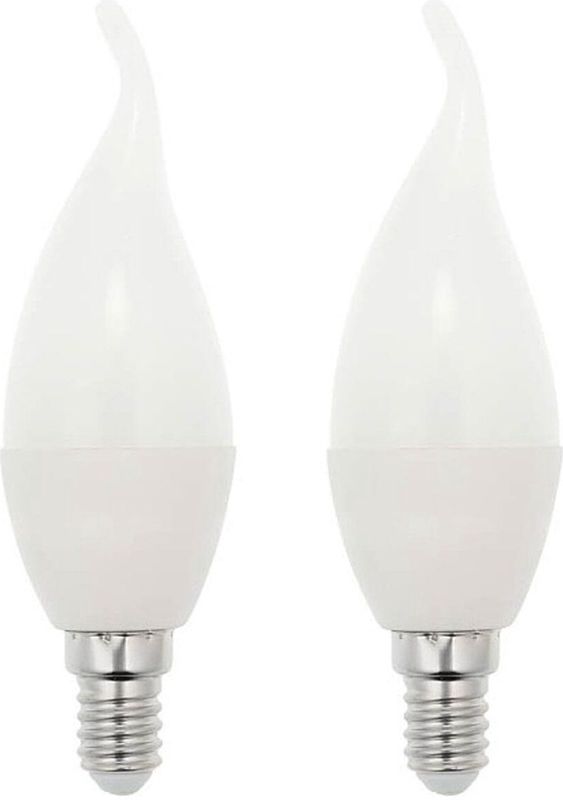 VITO LED Kaarslamp C37 E14 - 7W (vervangt 50W) - 533lm - 6400K - 220-240V - Ø37mm - Energiezuinig - 2 stuks