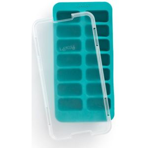 Lékué IJsblokjesvorm met deksel, Rechthoek - Turquoise