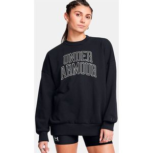 Under Armour Icon Heavyweight Terry Oversized Sweatshirt Zwart L Vrouw