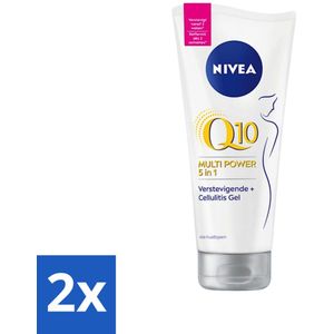 NIVEA - Anti-Cellulitis Gel - Q10 5-in-1 Verstevigend - Vermindert cellulitis - Met Lotusextract - 200 ml - Voordeelverpakking - 2 stuks