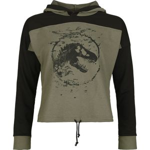Jurassic Park Jurassic World - Reflections Dames Trui met capuchon - groen/zwart - M