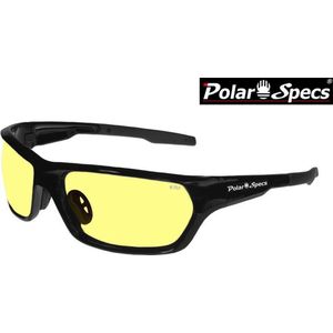 Polar Specs® Polariserende Nachtbril  Atmosphere PS9025 – Shiny Black – Polarized Nightdriving – Medium – Unisex