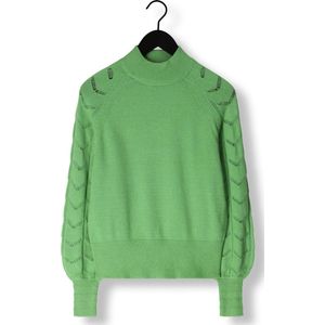 Object Objeva L/s Knit Pullover Truien & vesten Dames - Sweater - Hoodie - Vest- Groen - Maat XS