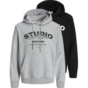 JACK&JONES - JJYUKI SWEAT HOOD BF 2PK MP - Heren - Sweaters