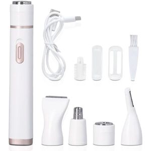 Multifunctioneel Dames Scheerapparaat - 5-in-1 Haarverwijderaar voor Gezicht, Benen en Onderarmen