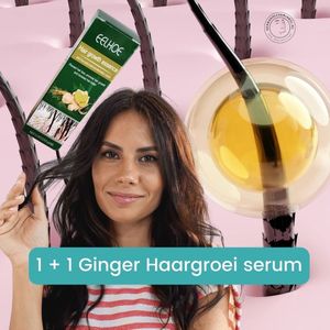 Gember Haargroei Serum - 2 Stuks in de Verpakking - Gember Haar Spray voor Haargoei - Vollere Bos Haren - Anti Kaalheid - Ginger Hairspray - Ga Dunner Wordend Haar Tegen - Betere Baardgroei - Anti Haaruitvalbehandeling - Voordeelverpakking