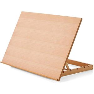 A2 Workstation Danube voor Canvas Bruin 50 x 75 x 49 cm - Handige Werkplek Slant board