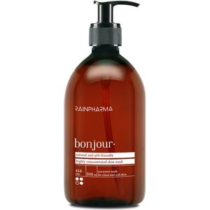 RainPharma Skin Wash Bonjour - 1000 ml - Huidverzorging - Douchegel - 1 Pomp per Wasbeurt - Goed voor 1 Jaar
