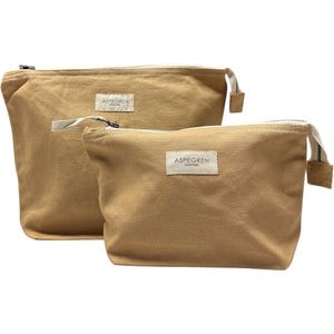 Toilettas - Make-up tas - Klein en Groot - Lark kleur