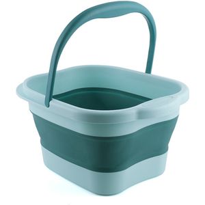 TOVBMUP Voetbad - met handvat - opvouwbaar - draagbaar voetenbad - met massagefunctie - 480 massageknopen - groen