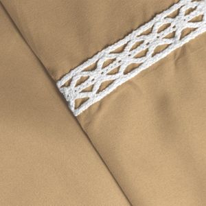 Hotel Home Collection - Dekbedovertrek - Zand - Dorothy