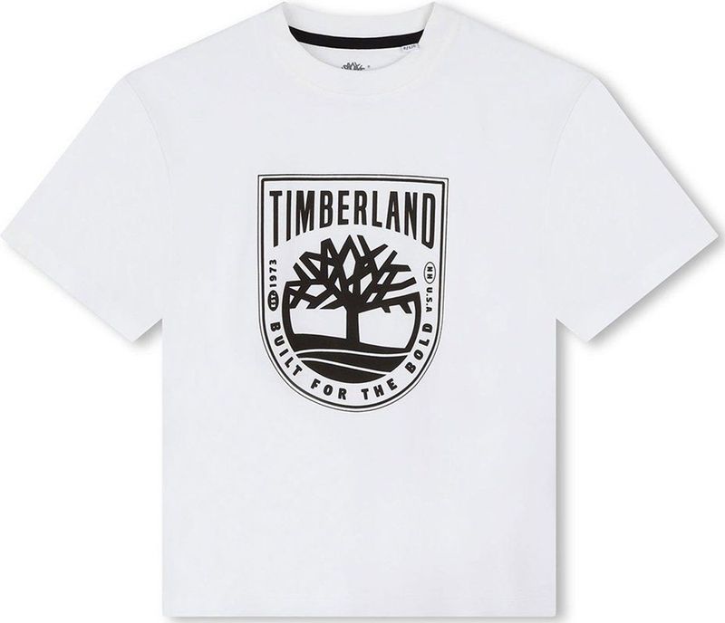 Timberland T60291 T-shirt Met Korte Mouwen Wit 10 Years Jongens