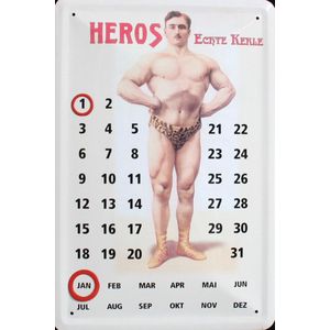 Sexy Man Heros reclamebord 20x30cm