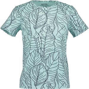 Blue Seven heren shirt - t-shirt heren KM - aqua print - 302738 - maat M
