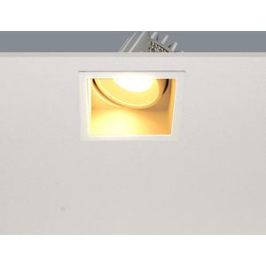 Inbouwspot Vibs Wit - 9x9cm - LED 10W 2700K 900lm - IP44 - Dimbaar > inbouwspot binnen wit | inbouwspots badkamer wit | inbouwspot keuken wit | inbouwspot wit| spot wit | led lamp wit