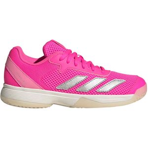 adidas Uniseks-Kind Courtflash Kids Tennis Shoes, Lucid Pink/Silver Metallic/Bliss Pink, 31 EU