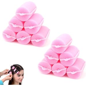 Allecto plus - Set van 12 zachte schuimrollen voor krullen en volume (36 mm) - Pijnvrije krulspelden voor vrouwen en kinderen