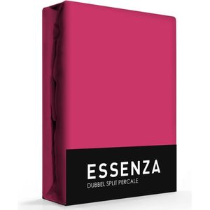 Essenza Premium Percal split hoeslaken 160x200 Raspberry