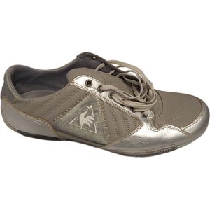 LE COQ SPORTIVE-SNEAKER- REIMS LOW- SILVER-LEER -SIZE 46