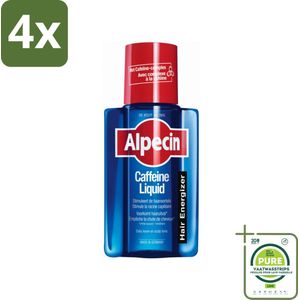 Alpecin - Cafeïne Liquid - Hair Tonic - 200 ml - Voordeelverpakking - 4 stuks - Haaruitval - Haargroei stimuleren