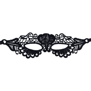 Miresa - Masker MM0047 - Sexy kanten venetiaans masker voor gala of carnaval - Zwart