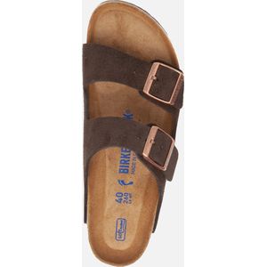 Birkenstock - Arizona Soft Footbed - Teenslippers - Bruin - Suède