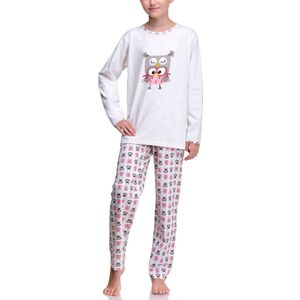Timone Meisjes Jongeren Pyjama - Korte mouwen - Korte broek - Katoen – Monster-v1 – 152 – TI-TR-210