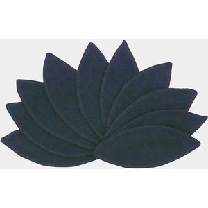 ImseVimse Labia pads - 10 stuks - met waszakje - zwart - voorkomt doorlekken - te gebruiken als aanvulling op je (wasbaar) maandverband