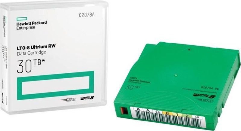 HPE - Ultrium RW Data Cartridges - Library Pack - Groen - 20 x LTO Ultrium 8 - 12 GB / 30 TB