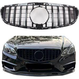 GT Grill Geschikt met Mercedes E klasse w212 Zwart 2013-2016 Panamericana grill