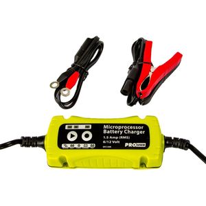 Pro User DFC150N acculader 6-12 V, 1A druppellader  Scooter–Motor��–Auto  2-65Ah  voor Lood, Gel, AGM accu’s