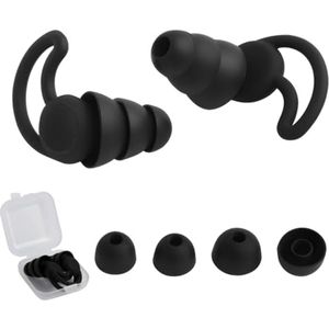 Herbruikbare 3D oordopjes voor gehoorbescherming, ideaal voor snurken en omgevingslawaai - Opbergdoos inbegrepen