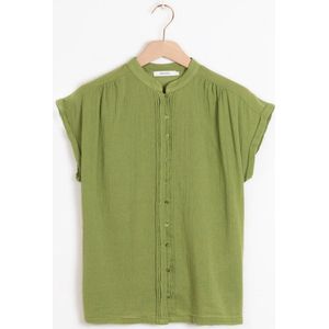 Sissy-Boy - Groen T-shirt met knopen