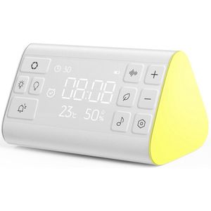 Apparaat voor witte ruis, voorzien van 19 rustgevende geluiden en 7 kleuren nachtlampjes, speciaal voor het inslapen