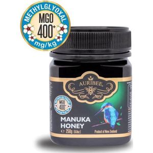 100% natuurlijke, rauwe Manuka honing MGO 400+, 250 gram, verpakt in Nieuw zeeland, gecertificeerd