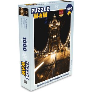 Puzzel Goud - Brug - Tower Bridge - Legpuzzel - Puzzel 1000 stukjes volwassenen