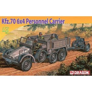 1:72 Dragon 7377 Krupp Prtoze Kfz. 70 6x4 Personnel Carrier Plastic Modelbouwpakket