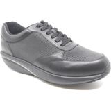 MBT, NAFASI 5 M BLACK, 703153-257N, Zwarte heren veterschoenen wijdte G