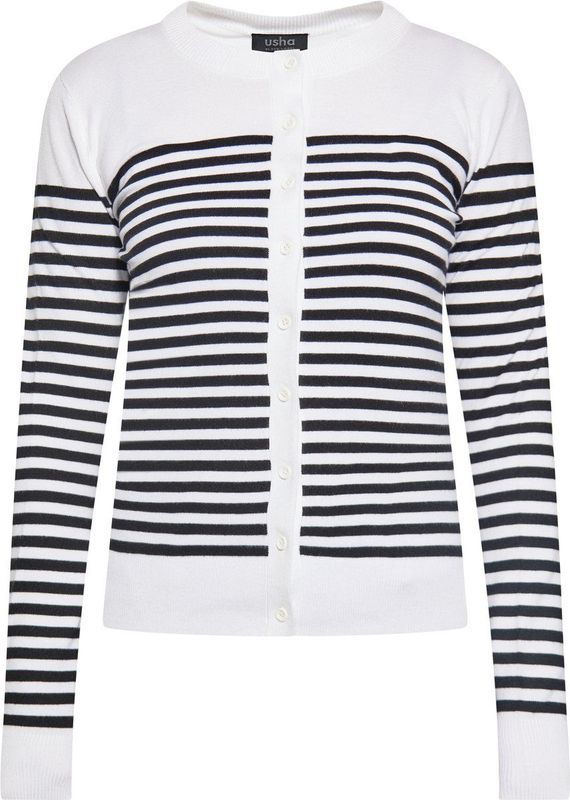 usha - Pullover - Striped - Met Lange Mouwen - Ronde Hals