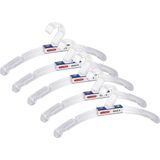 Plasticforte - Kledinghangers - Transparant - 25x - Kunststof - 42 x 18 cm