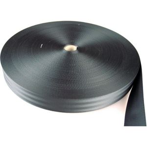 MM Eurotool Boomband - 25 meter x 5 cm - PP - Nylon - Zwart