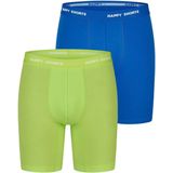 Happy Shorts - Retro Boxer - Neon - 2er-Pack - Long Boxershorts