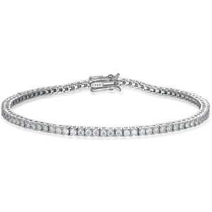 Solaris - 14k Witgouden Moissanite Tennis Armband - 0.035